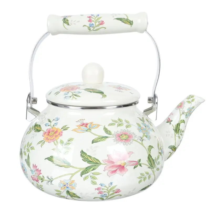 

2.5L Enamel Teapot Durable Heating Water Kettle Kitchen Thickened Teapot