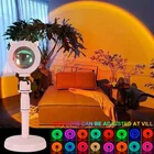 116 цветов проектор заката USB настольная лампа Радужная атмосфера светодиодный ночник для дома спальни кофе магазин фоновая лампа светильник