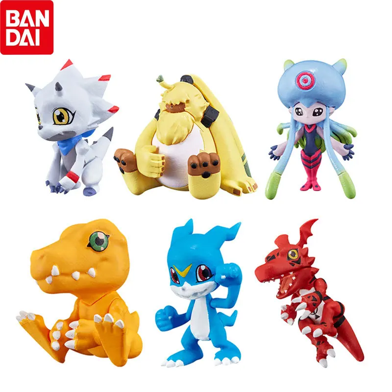 

Фигурки героев аниме BANDAI, фигурки героев Digimon Adventure V-mon Kawaii, коллекционные модели, хобби, подарки, игрушки