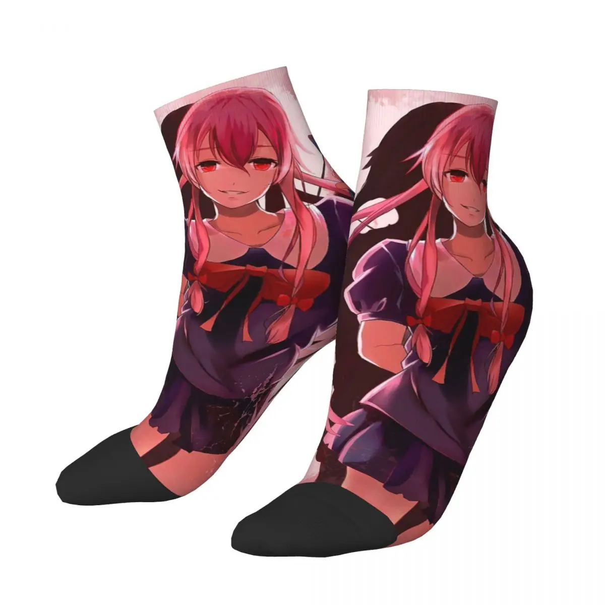 

Мужские короткие носки Harajuku Mirai Nikki носки аниме Future Diary Yuno Gasai скейтборд женские носки до щиколотки весна лето осень