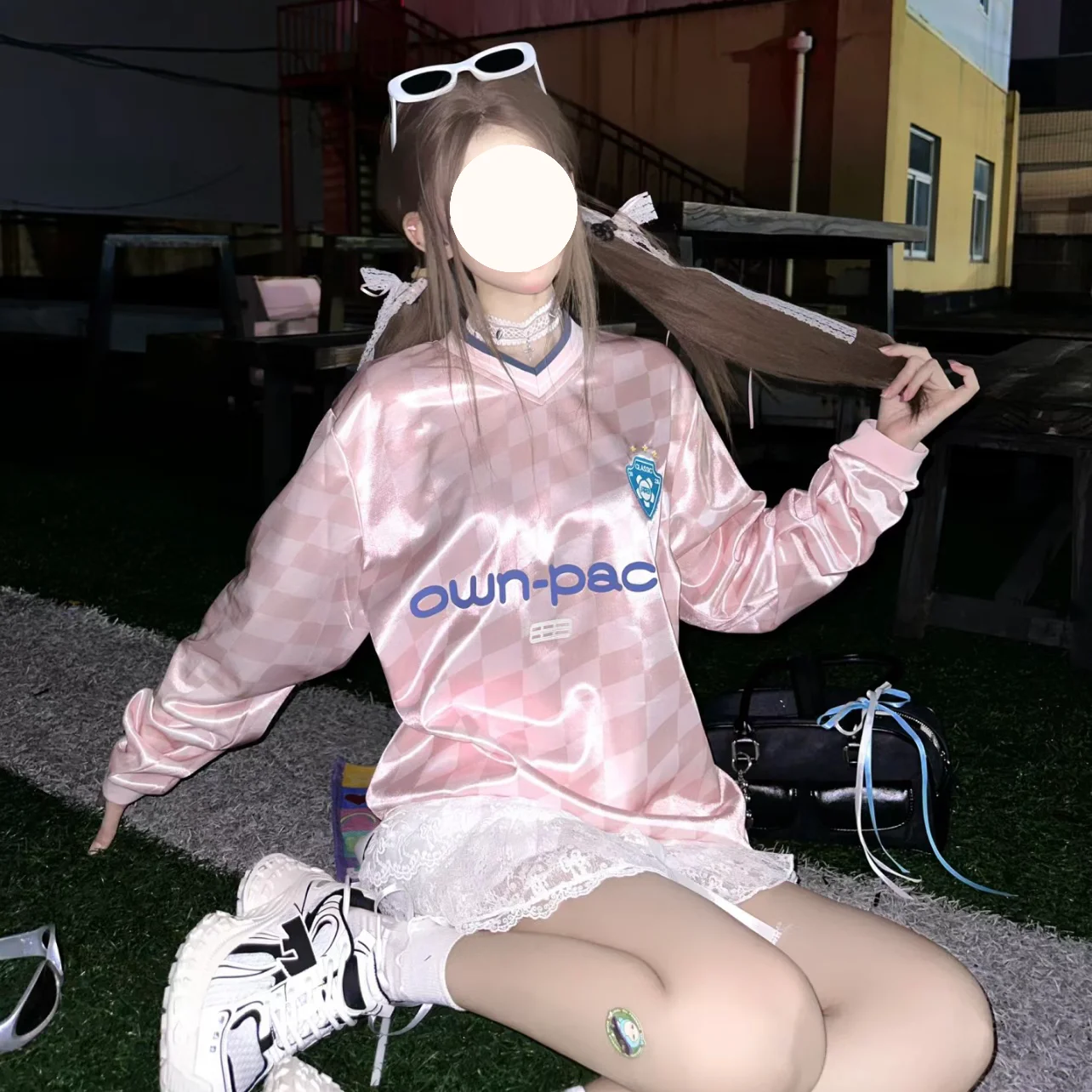 Gaganight женский свитшот со знаменитостями и ромбовидной сеткой контрастный с