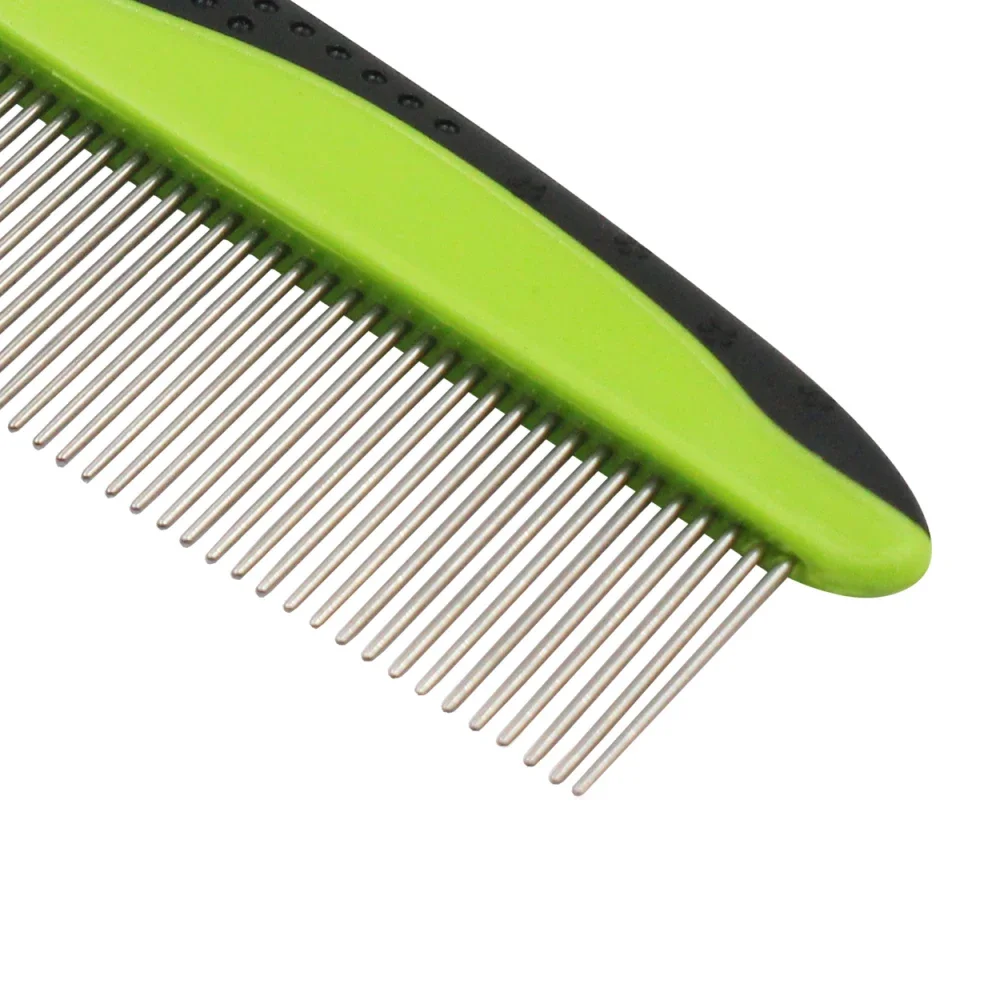 

2022Pet Life ® Grip Ease' Wide and Narrow Tooth Grooming Pet Comb