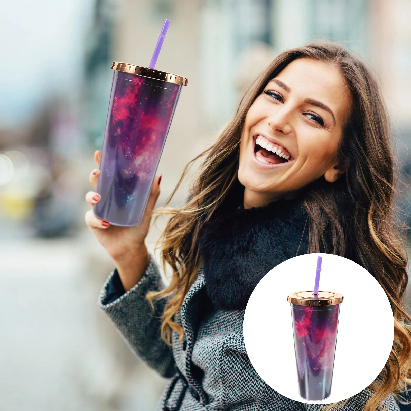 

Office Water Cup Double Wall Coffee Mugs Tumbler Cups Lid Coffee Mugs Lids Tie Dye Sippy Cup Coffee Cup Reusable Cup