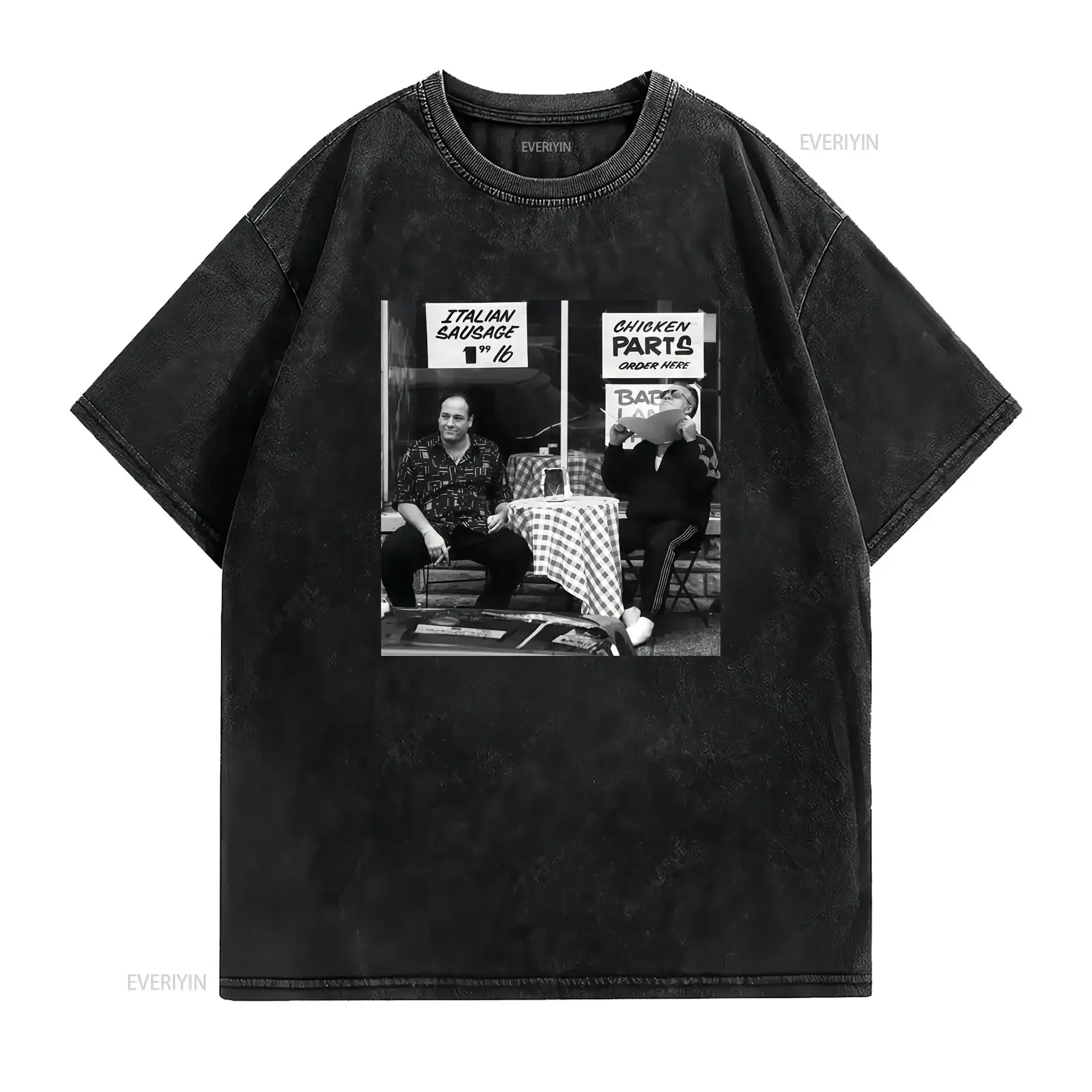Фото Футболка унисекс Sopranos Paulie Gualtieri Tony Soprano, размер S-5XL, винтажная, с эффектом потертости, в стиле homme, универсальная. №2