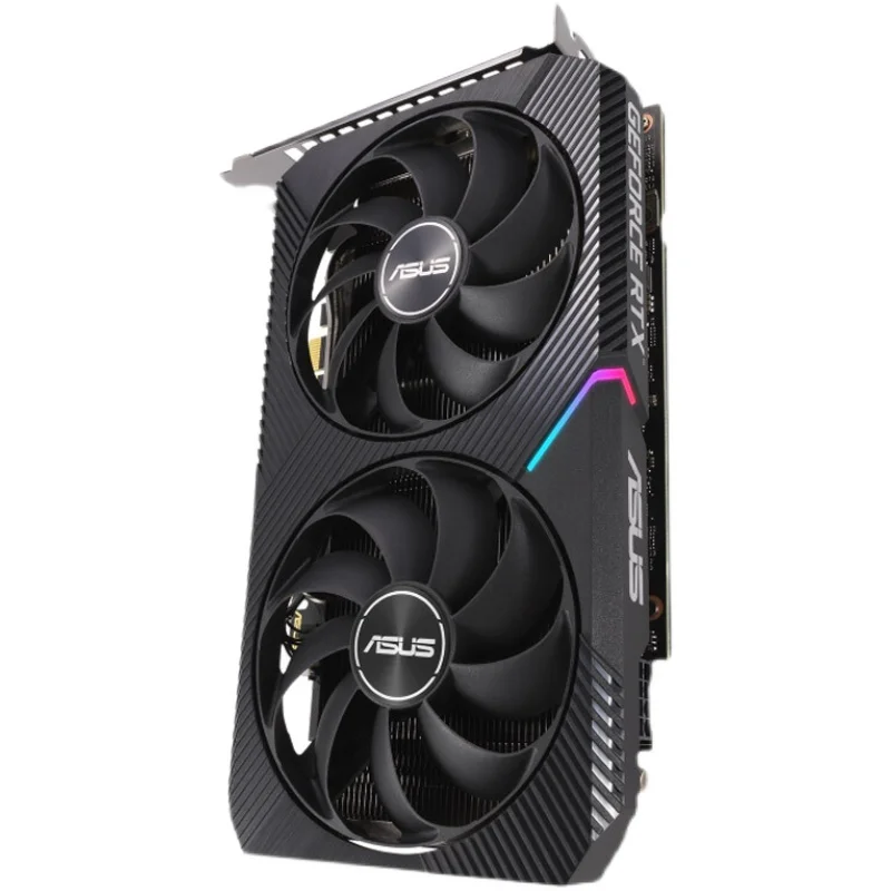 Видеокарты ASUS DUAL RTX 3060 TI O8G V2 GPU графическая карта 3060TI 8 Гб MINI |