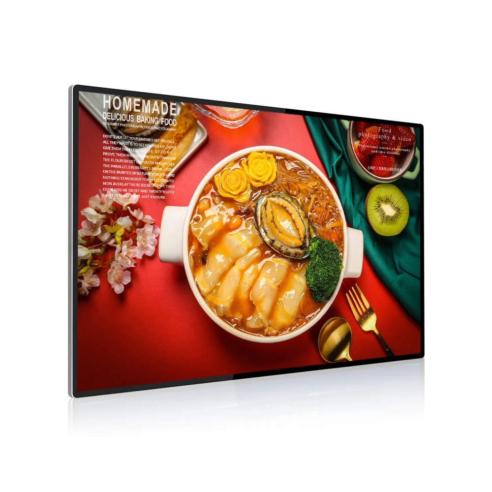 

LCD Ads Screen B2B Menu Boards Advertising Media Player Wall Mount Hanging Digital Signage And Displays