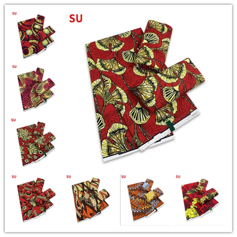

Factory Price Ankara Wax Fabric Cotton Ghana Style Soft Pagne Sewing Guaranteed Veritable African Real Print Wax Fabric 9A042
