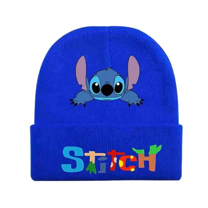 Фото Вязаная шапка Lilo & Stitch: модная, персонализированная, для зимних прогулок, ветрозащитная, теплая, с защитой ушей №2