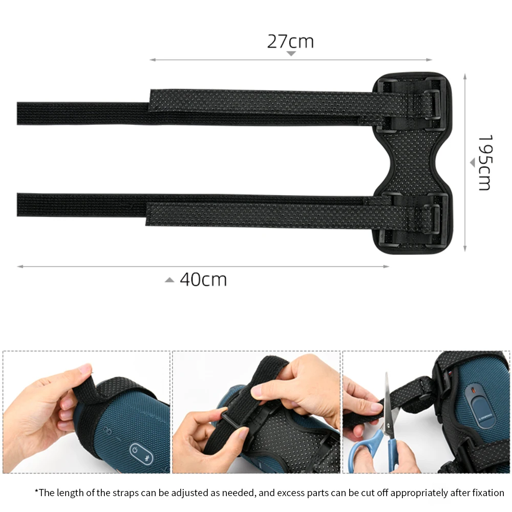 Фото Кронштейн для крепления велосипедной колонки JBL CHARGE 6/5/4, Pulse 4, FLIP, держатель для колонки SONY SRS-XB23, крепление для горного и шоссейного велосипеда №5