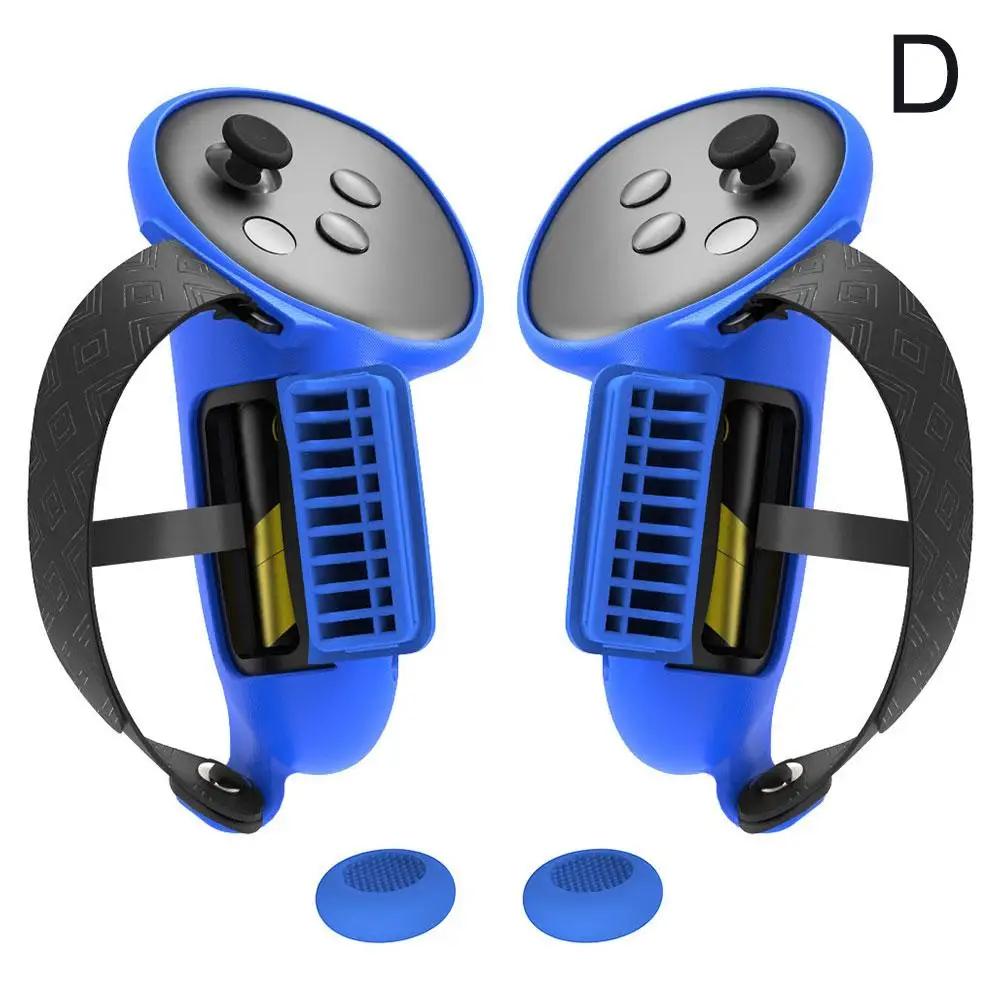 Силиконовый чехол на ручку для Meta Quest 3s с крышкой кнопки защита от падения царапин
