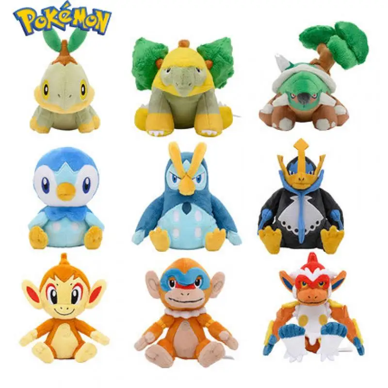 

Pokemon Plush Toys Infernape Chimchar Grotle Torterra Prinplup Anime Figure Original Soft Stuffed Toys Animal Puppet Gifts