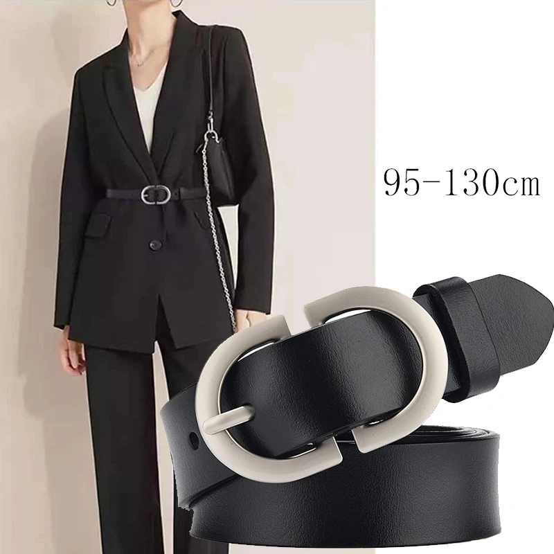 Luxury Belt For Women Pin Buckle Metal Adjustable High Quality Waistband Jeans Girl Fashion Lady Girdle Designer Trend Belts New