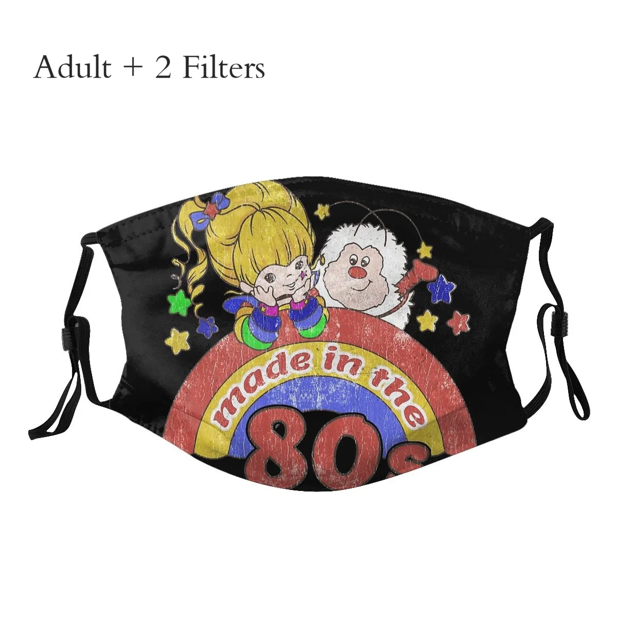 

Made In The 80s Adult Mask Rainbow Brite Red Butler TV Comfortable Lavabili Pattern Cotton Muffle With Filters
