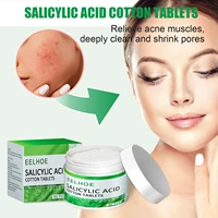 60pcsbox salicylic acid cotton tablets facial acne repair patch removal blackhead deep cleaning cotton wipe moisturizing pads