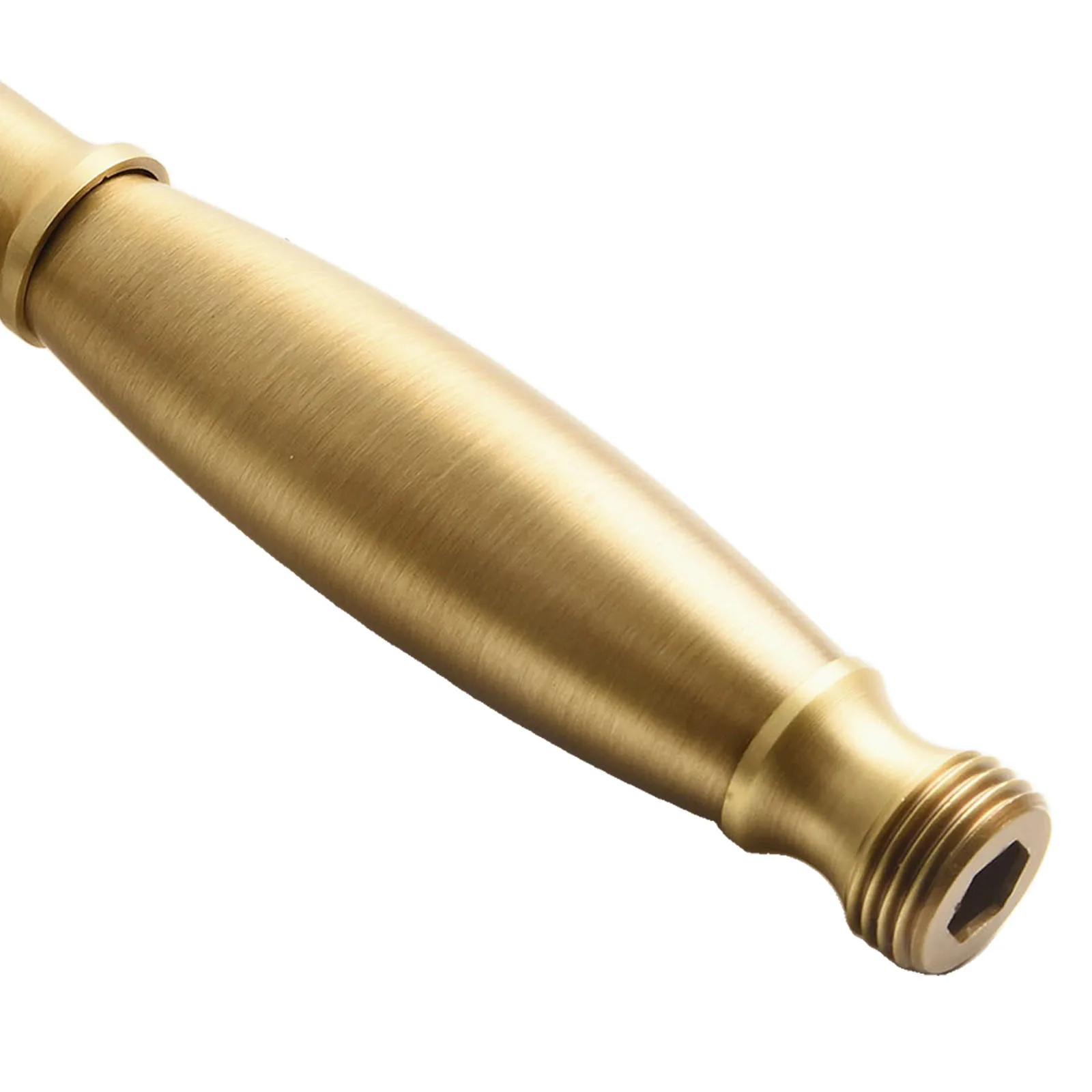 Ручная Лейка для душа в ванную комнату латунь 17 5x5 см хромированная круглая