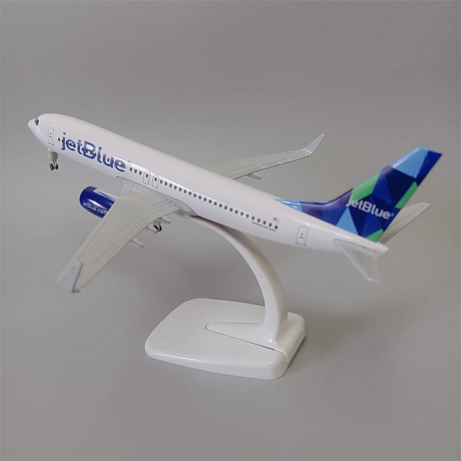 

NEW 20cm Alloy Metal USA Air JET BLUE JetBlue Airlines Boeing 737 B737 Airways Diecast Airplane Model Plane Aircraft Collections