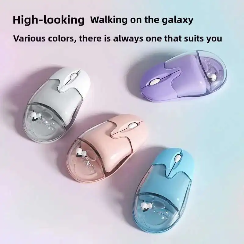 Новая креативная милая кукла 2,4G и Bluetooth, беспроводная мышь цвета морской волны, плавающая компьютерная оптическая офисная водная мышь для ноутбука, рабочего стола (art.: 3920cd7efafff) - 3920cd7efafff