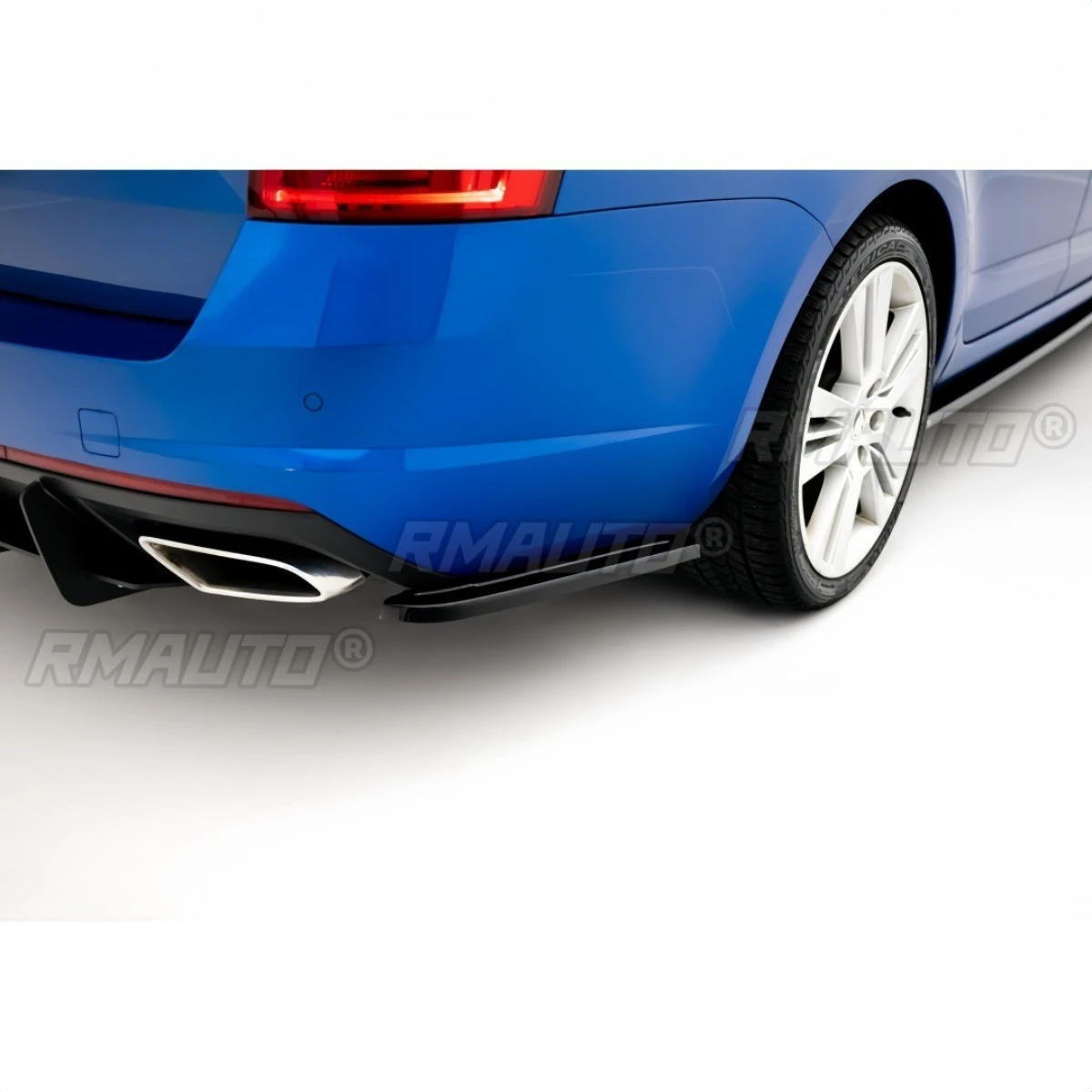 Фото Для Skoda Octavia MK3 RS хэтчбек/универсал 2013-2019: сплиттер, диффузор, спойлер, обвес, защита бампера, угловые накладки №3
