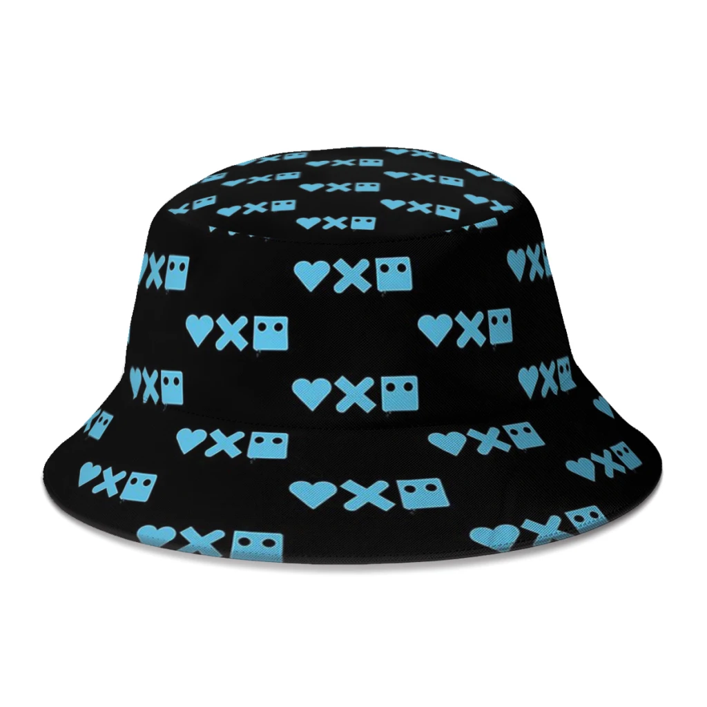 

Zima Blue Love Death Robots Bucket Hat For Women Men Teenager Foldable Bob Fisherman HatsPanama Cap Autumn