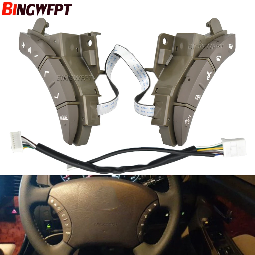 

High quality Car Styling Button For Toyota Highlander Land Cruiser 2004-2007 75B037 Multi-function Steering Wheel Control Switch