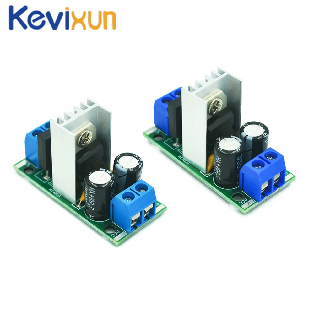 

LM7805 LM7812 AC-DC AC к DC модуль источника питания, Трехконтактный модуль регулятора напряжения, 5 В, выход макс. 1,5 А