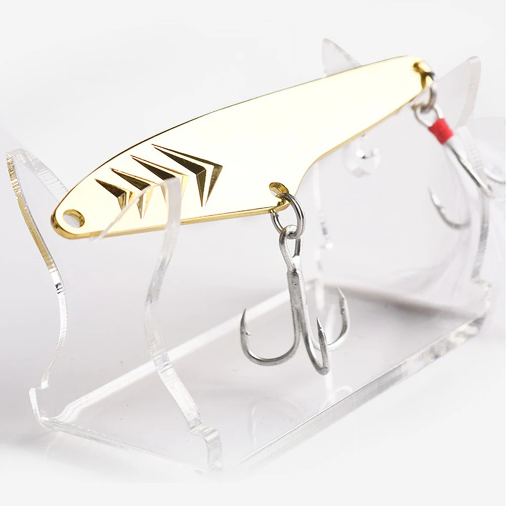 

Strong Penetratio Fishing Bait Far Cast Sequins Streamline Luya Bait Fishing Gear Flake With Three Hooks Hard Bait Reflective