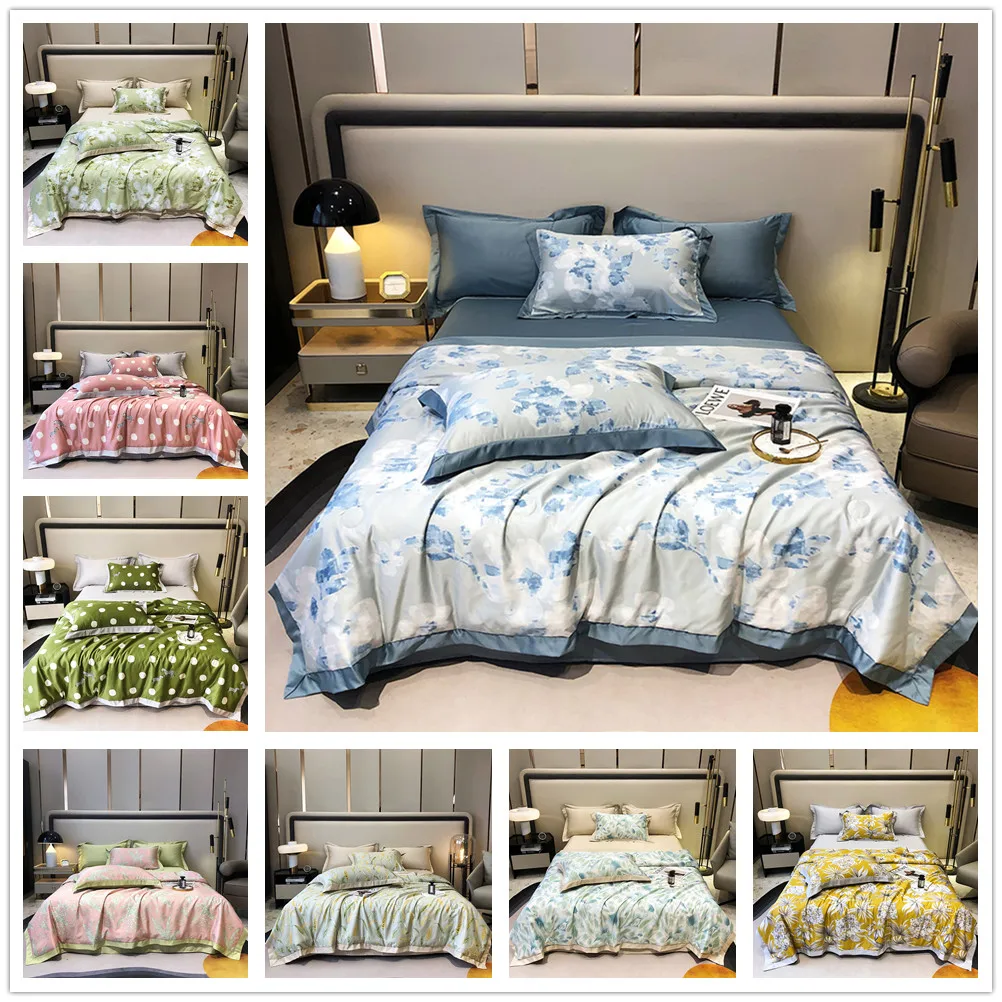 

Floral Summer Quilt Queen Digital Printing Bed Quilt Adults Students Lightweight Polyester Fiber Filling Summer Comforter only