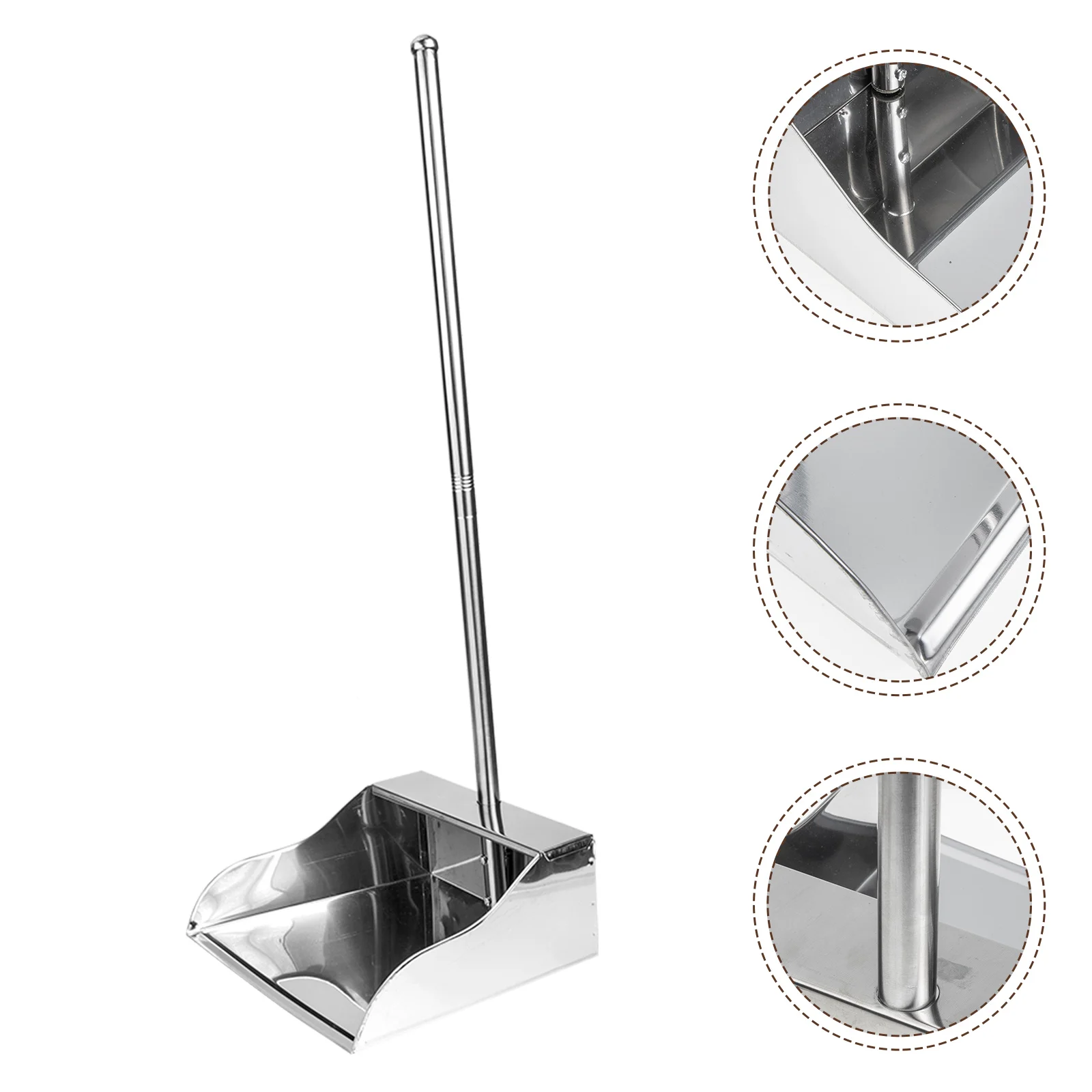 

Dustpan Cleaning Garbage Pan Metaldustpans Handlestanding Lobby Home Floor Broom Tools Supplies Garden Upright Heavy Duty