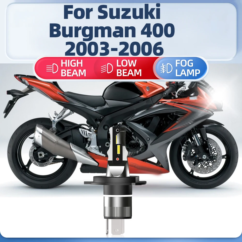 10000LM мотоциклетная светодиодная фара 12 В CSP чип для мотоцикла 6000K Plug And Play Suzuki Burgman