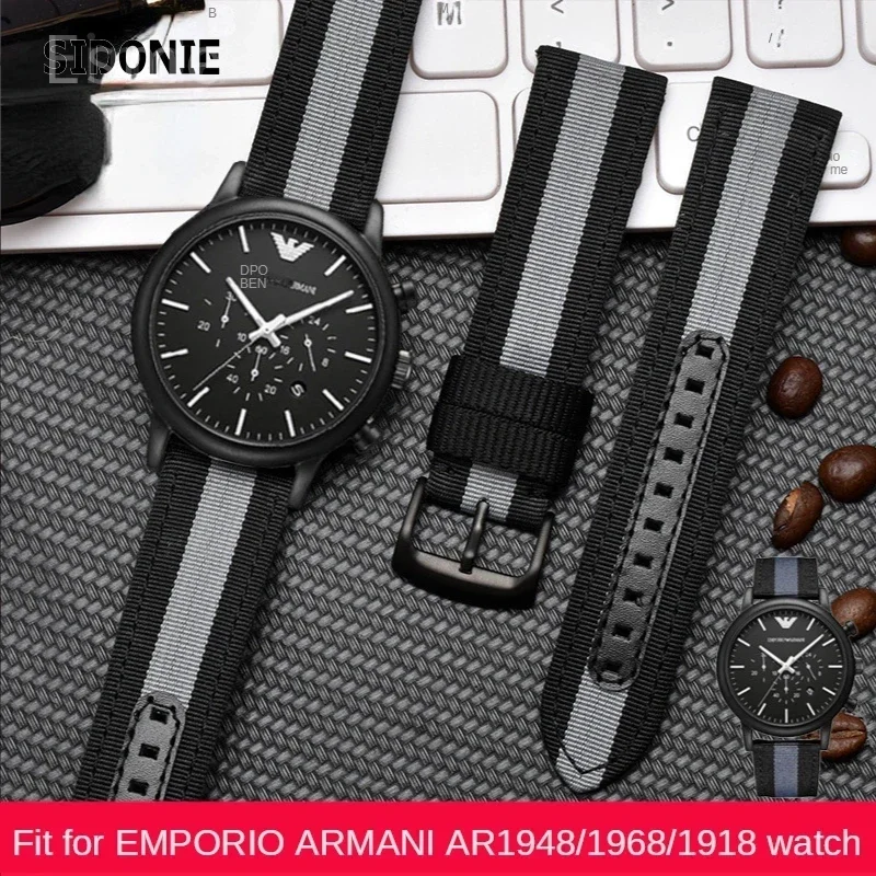 Ремешок нейлоновый для мужских наручных часов аксессуар из текстиля серии