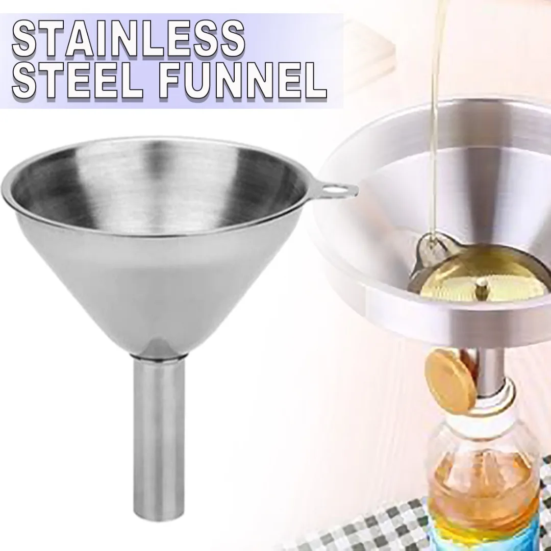 

Набор воронок из нержавеющей стали, прочный ингредиент с жидким маслом и щетками для чистки