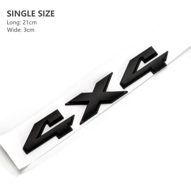 3D металлический серебристый черный задний багажник автомобиля 4X4 эмблема