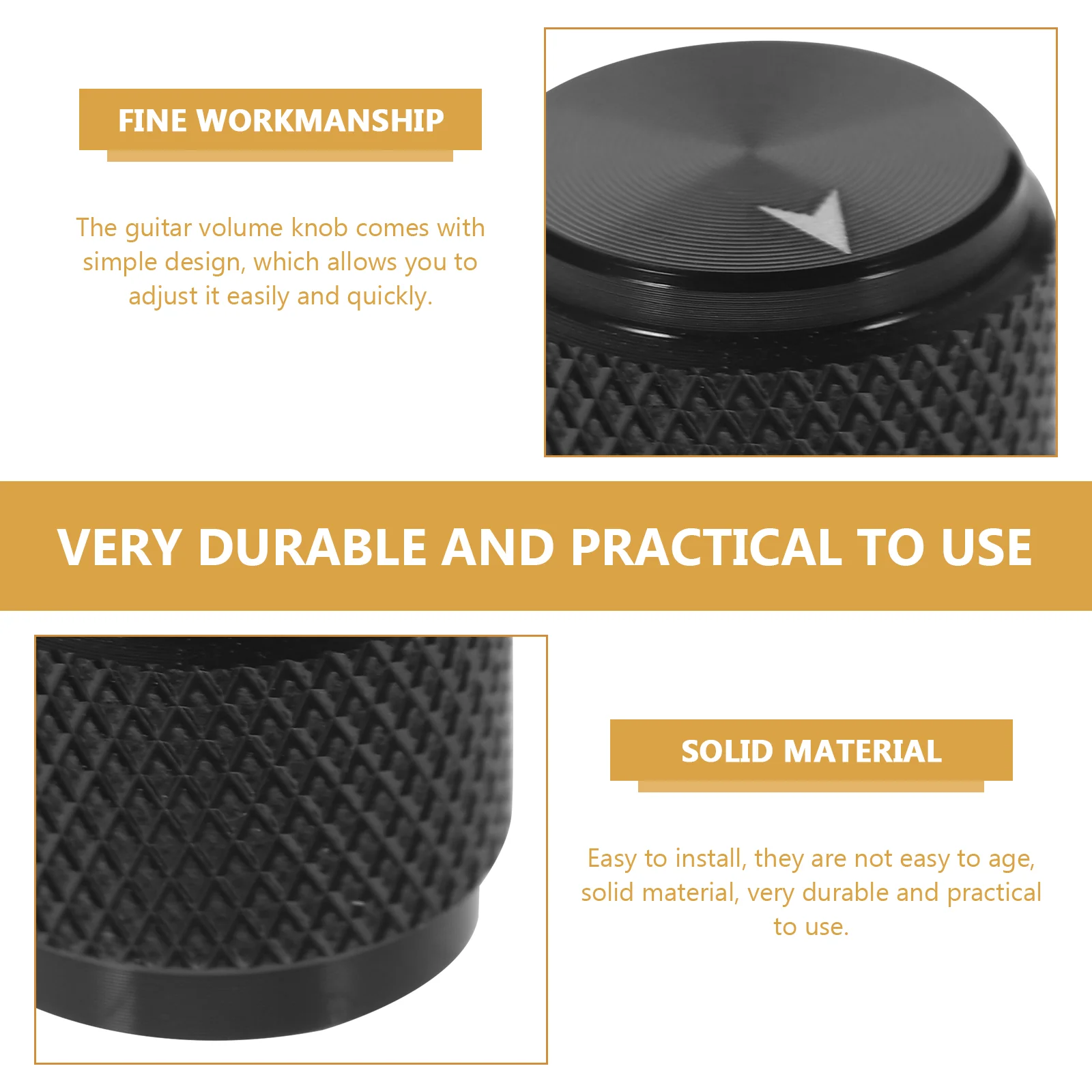 4 шт. ручка громкости полезные басовые ручки металлическое управление гитарой