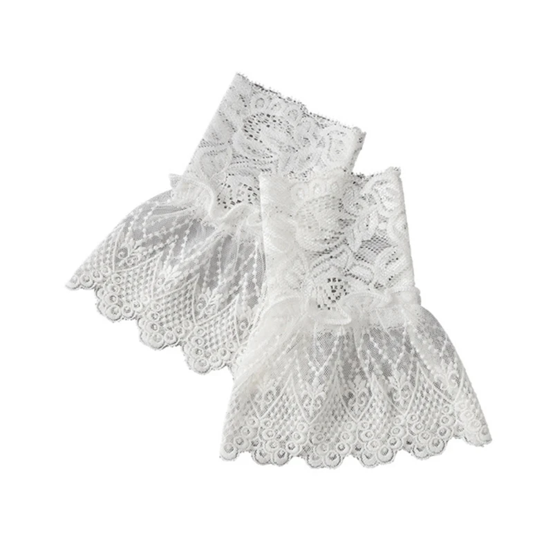 

Съемная рубашка эластичные декоративные манжеты для девочек эластичный кружевной узор браслет декоративные рукава женский свитер одежда