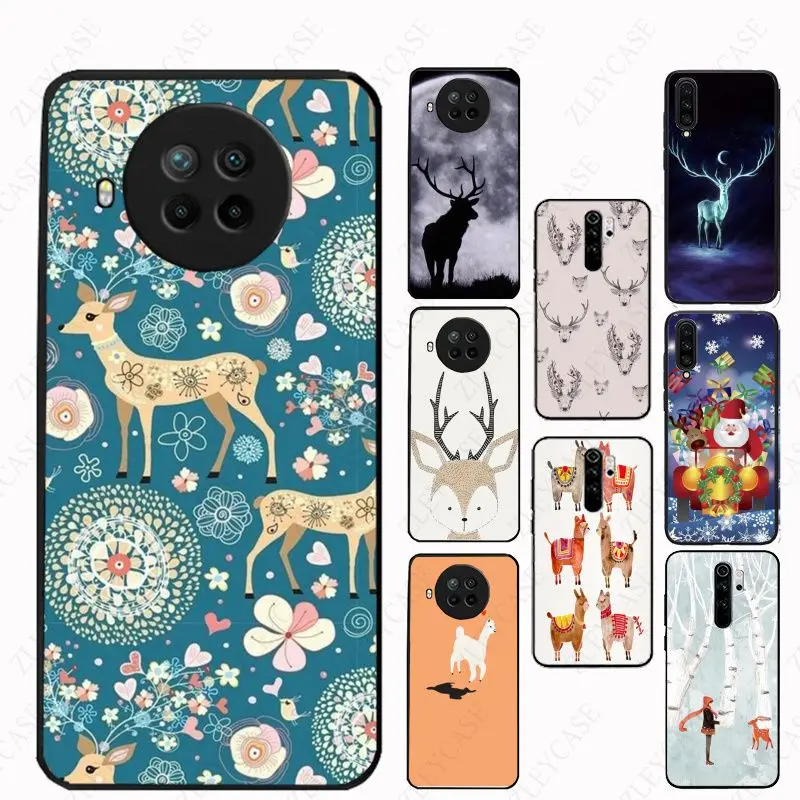 

christmas deer Phone Cover For Redmi Note10pro note9pro 8pro 9C 11 7 5 9A 8T 9s mi 11T pocox3nfc POCOF3 CC9E A3 mi9T Cases coque