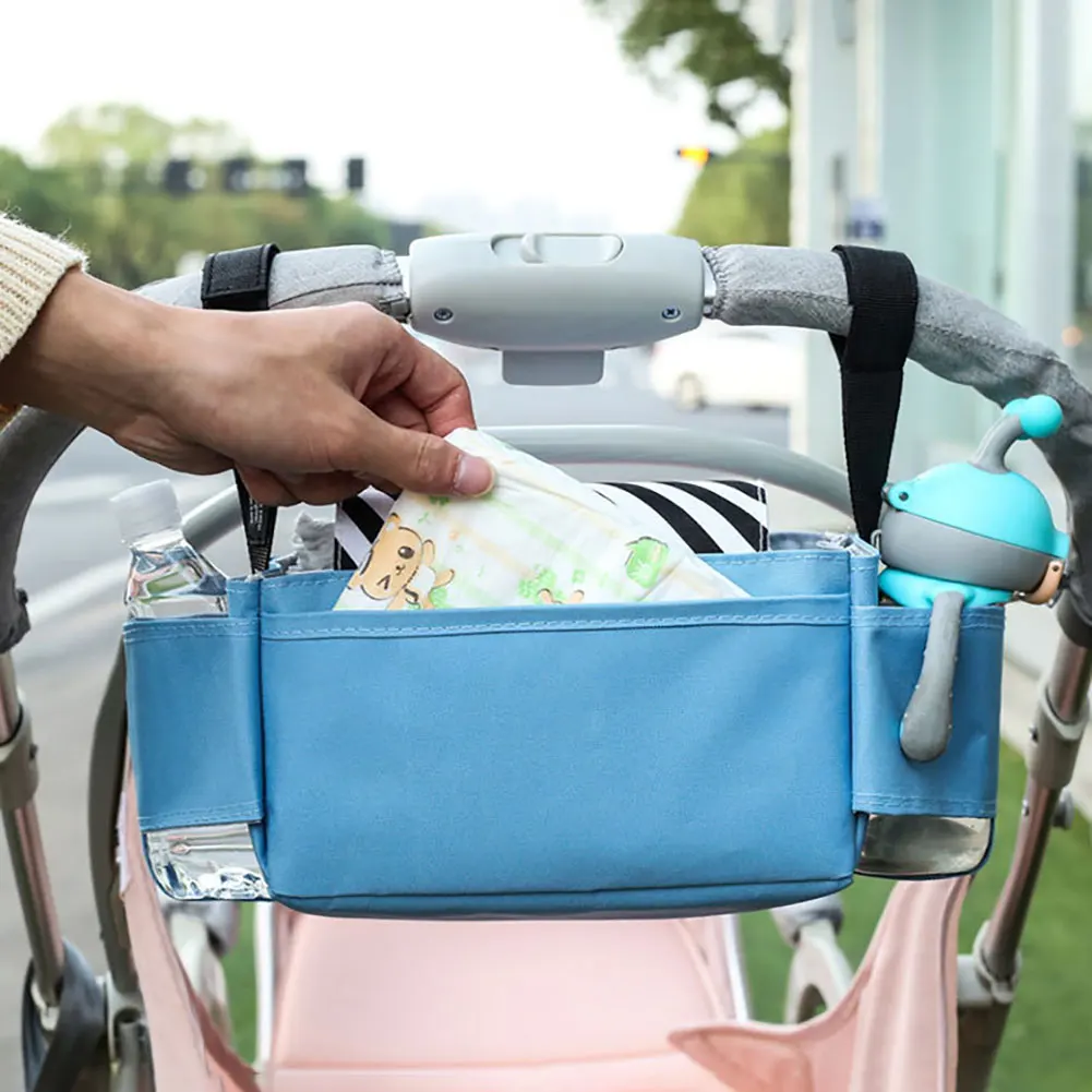 

Baby Stroller Bag Mommy Organizer Bags Nappy Diaper Carriage Buggy Pram Cart Basket Hook Stroller Accessories Women Shoulder Bag