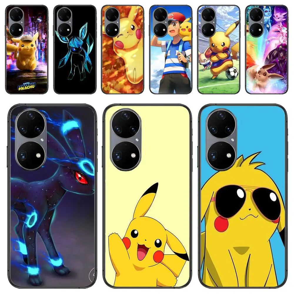 

Pokemon Pikachu soft Phone case for Huawei P40 Pro lite 5g P30 P Smart Z 2019 P10 P20 P50 phone case cover