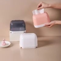 wall mount tissue holder bathroom punch free storage box waterproof mobile phone storage shelf home supplies boite de rangement
