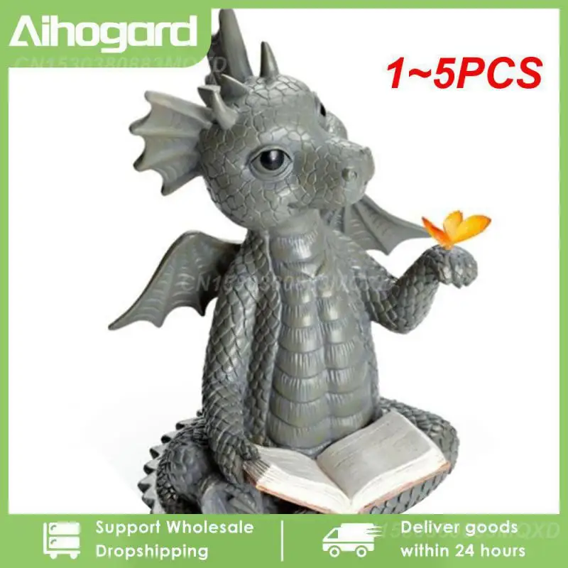 

1-5 шт., скульптура в виде маленького дракона динозавра для медитации, чтения