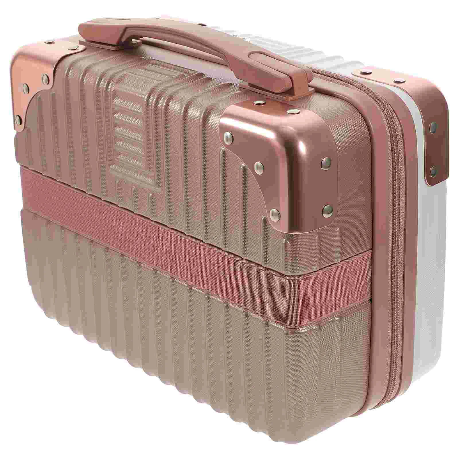 

Suitcase Storage Travel Make Bag Abs Toiletries Handheld Miss Makeup Bags