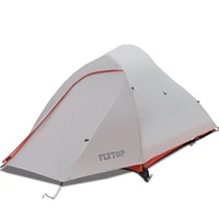 flytop 2person nylon coated double layers aluminium pole tent for outdoor camping tourist with ultra light silicone mountain