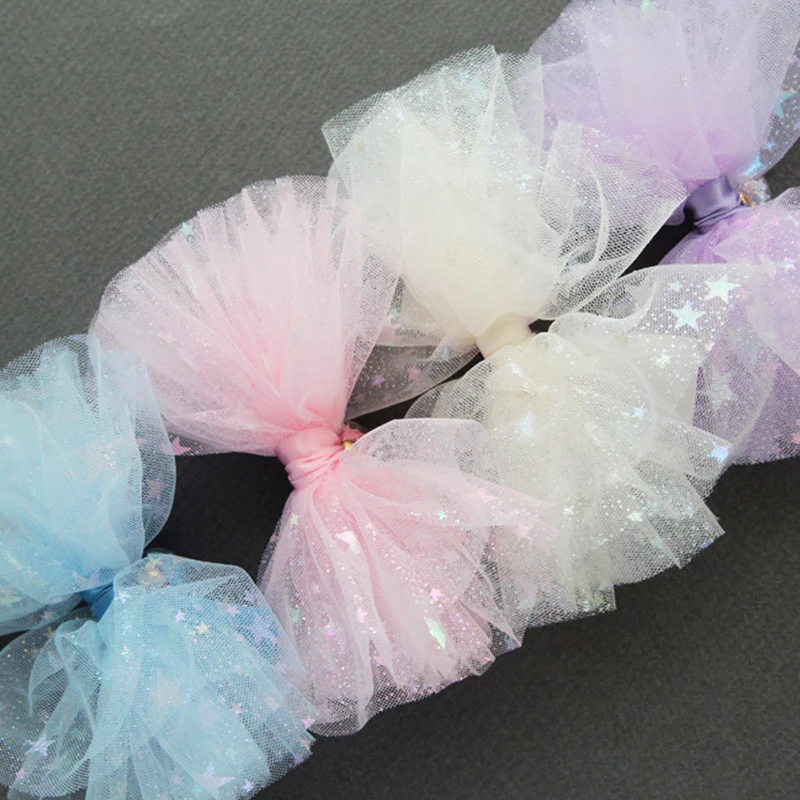 100x150 см Радужная ткань из тюля со звездами для свадьбы дня рождения