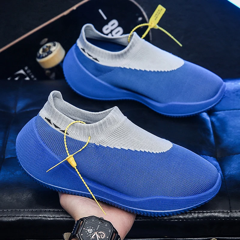 

Men's Socks Shoes 2022 Fashion Trend Thick-soled Sneakers Outdoor Casual Men's Walking Trend Korean Men's Footwear