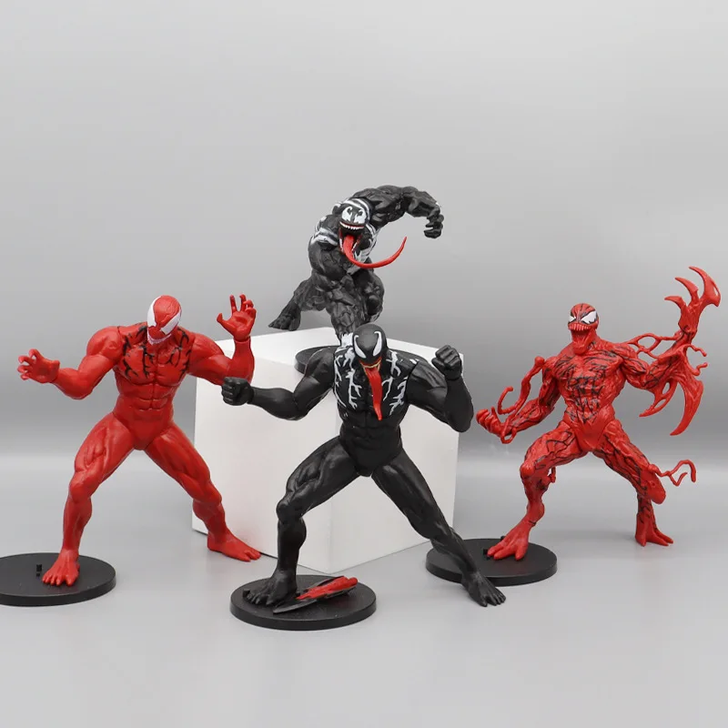 

4 Pcs/Set Marvel Avengers Legends Series Figurine GK Venom Carnage PVC Action Figure Model Toys Doll Accessories Children Gift