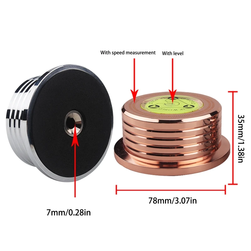Зажим для пластинок проигрывателя-стабилизатора диска баланса вибрации