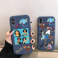 aladdin princess jasmine phone case for iphone 13 12 mini 11 pro xs max x xr 7 8 6 plus candy color blue soft silicone cover