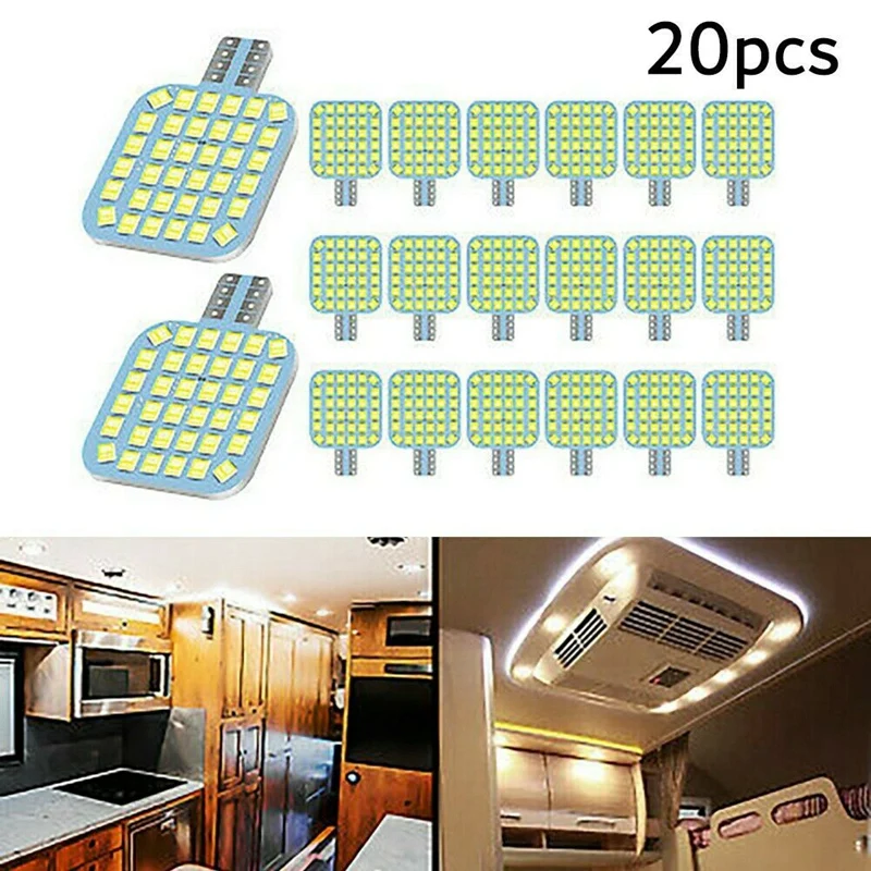 Суперъяркие белые лампы 20X T10/921/194 6000K для внутреннего освещения трейлера