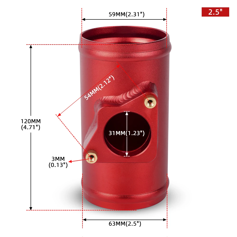 

RASTP-63/70/76 мм крепление датчика расхода воздуха основание расходомера воздуха для TOYOTA MAZDA SUBARU SUZUKI адаптер воздухозаборника RS-MAF011