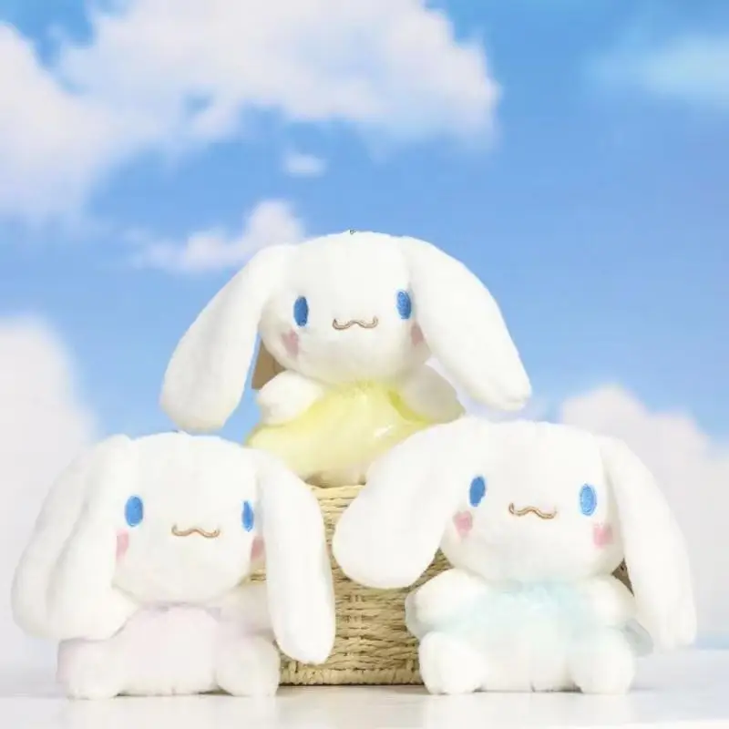 

12 см аниме Kawaii Rabbit Cinnamoroll сумка брелоки короткая плюшевая кукла ПП хлопок детские подарки