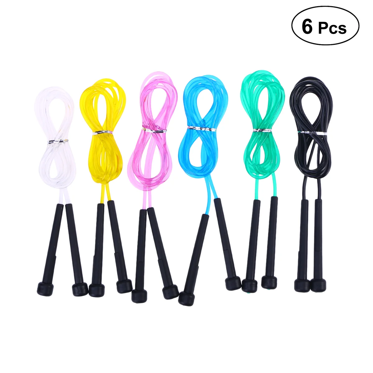 

6 PCS/ Pack Skipping Rope Jumping Exercise Sports Jump Rope for Students Adults